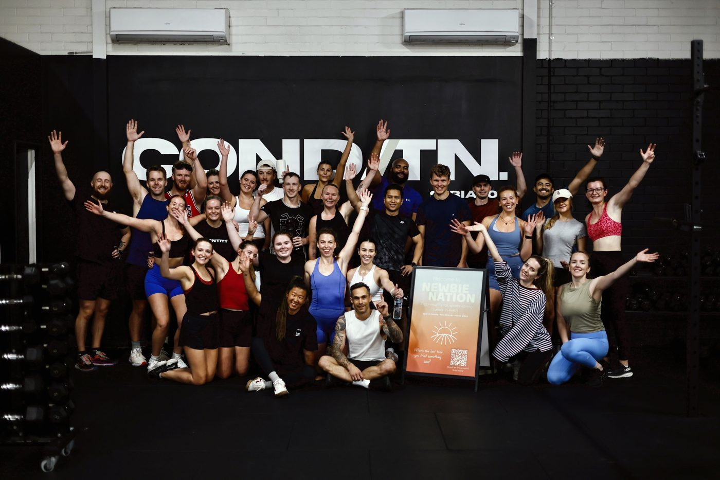 Hybrid social group photo at Conditn Subiaco
